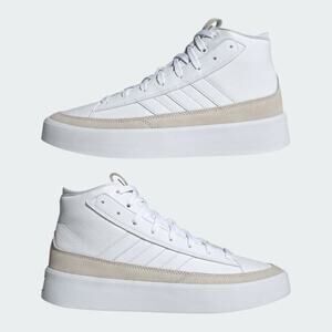 New Men’s Sz 11.5 Adidas ZNSORED Hi Premium Leather Cloud White Shoes IE9417